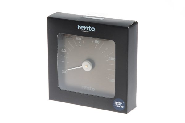 Sauna termometer - Rento aluminium - Brun/Sort - Image 2