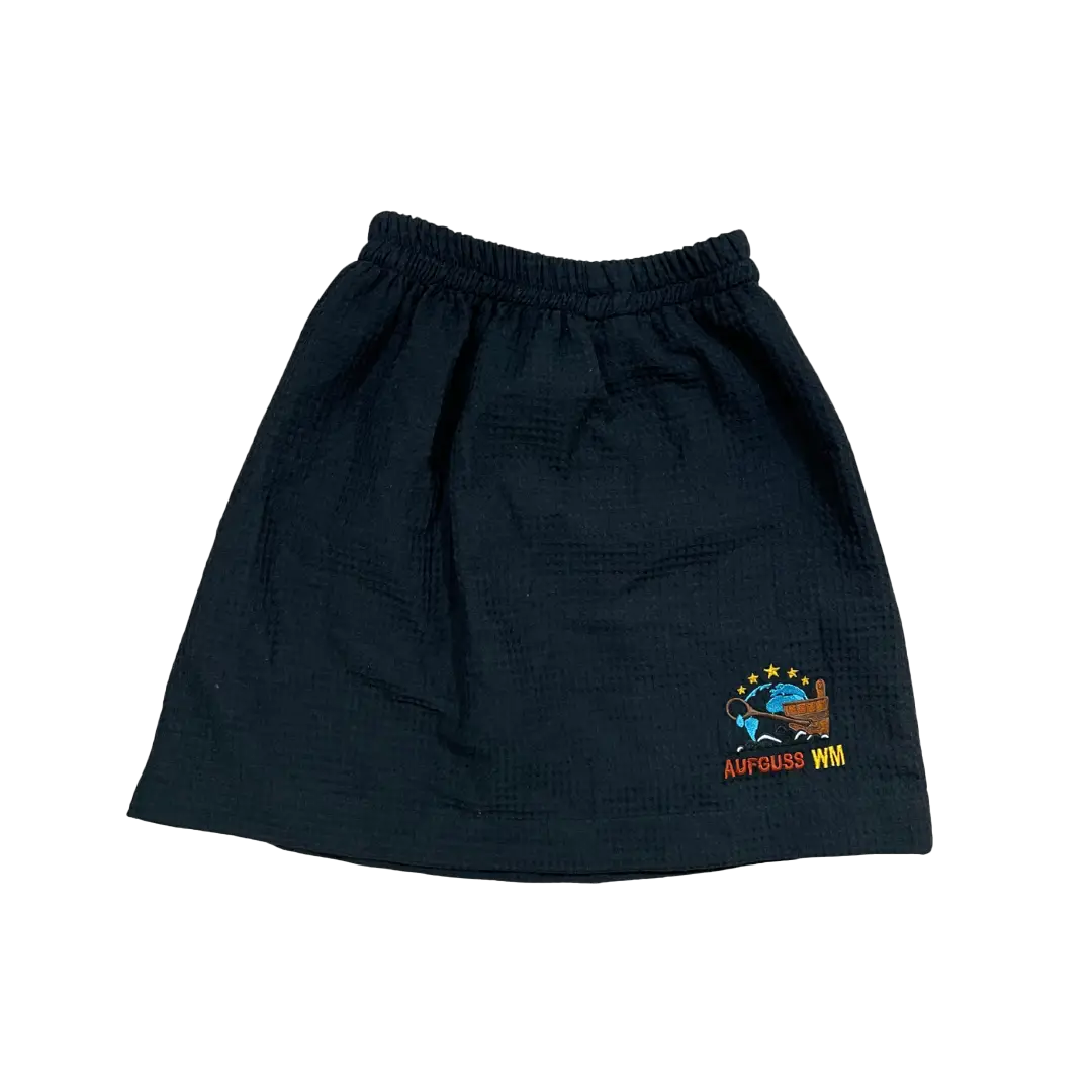 Sauna kilt i vaffelstof - Aufguss WM logo
