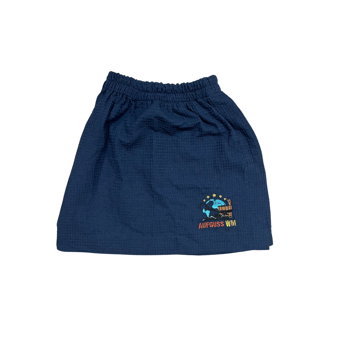 Sauna kilt i vaffelstof - Aufguss WM logo