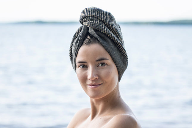 Hårhåndklæde Rento Brun