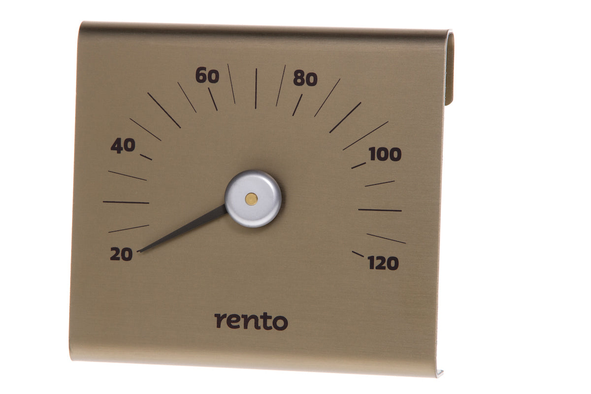 Sauna Thermometer - Rento Aluminium - Champagne