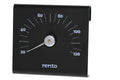 Sauna Thermometer - Rento Aluminium - Brown/Black