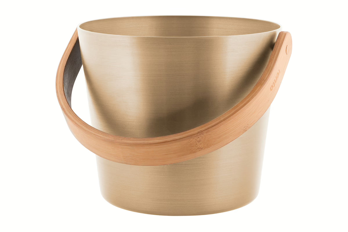 Saunaspand Rento 5L med Bambus Hank - Champagne