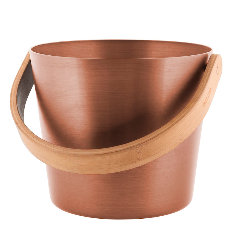 Saunaspand Rento 5L med Bambus Hank - Kobber