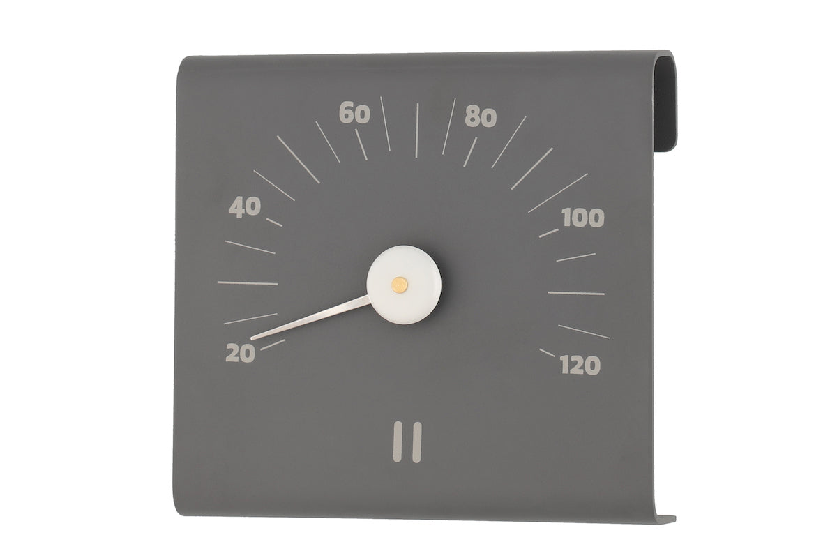 Sauna Thermometer - Rento Aluminium - Grey