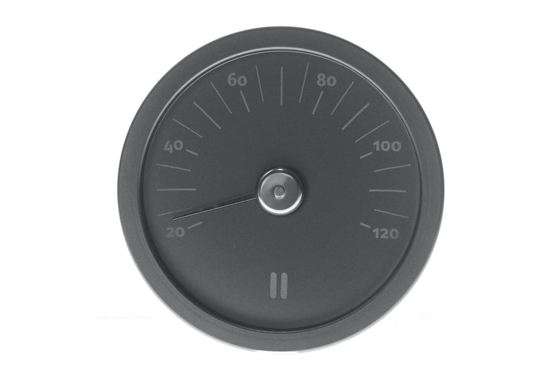 Rento Sauna termometer aluminium - sort