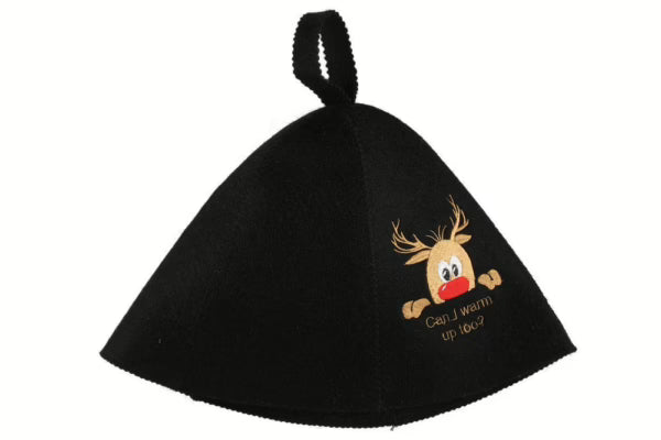 Winteria Sauna Hat Rensdyr Sort